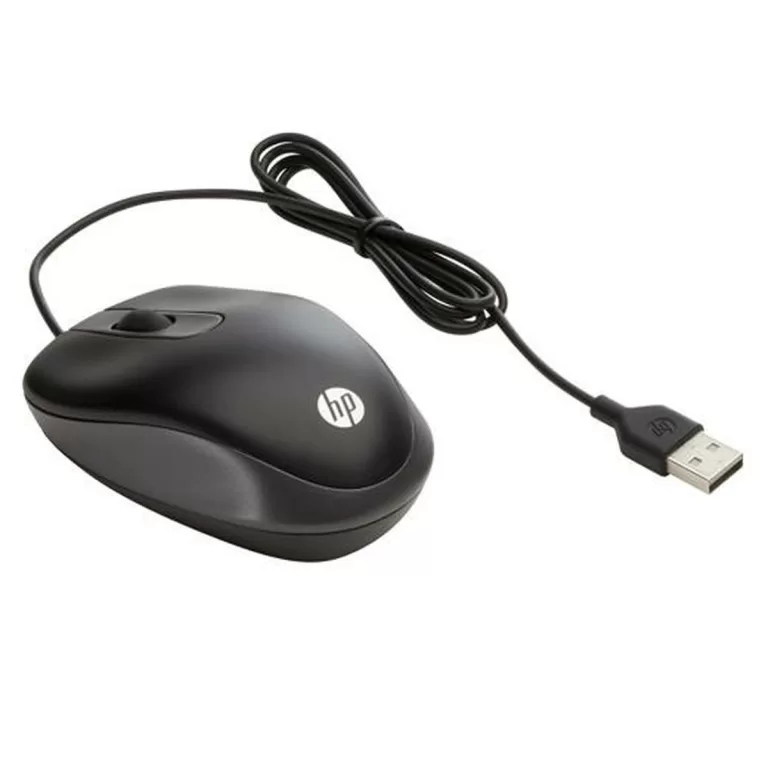 Muis HP Ratón de viaje USB Zwart