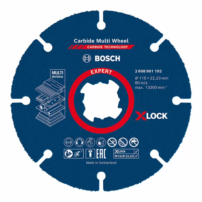 Snijschijf BOSCH X-Lock Expert 2608901192 Allerlei typen materialen Ø 115 mm