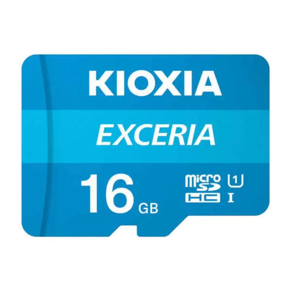 Micro SD geheugenkaart met adapter Kioxia Exceria UHS-I Klasse 10 Blauw