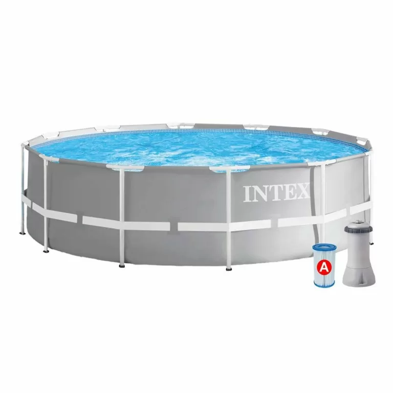 Zwembad Verwijderbaar Intex Prism Frame 6503 l Rond Behandelingsinstallatie voor zwembad (366 x 76 cm)