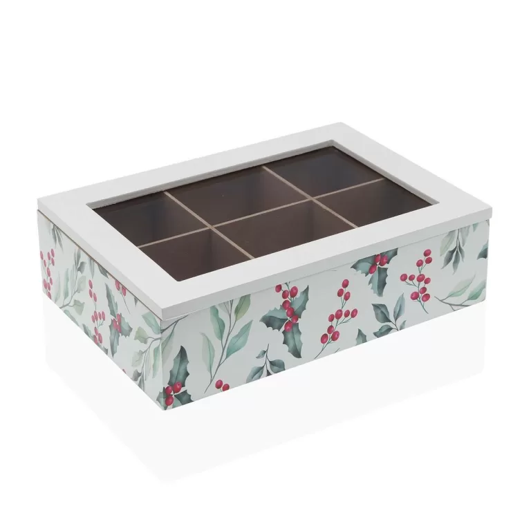 Box for Infusions Versa Acebo Hout 17 x 7 x 24 cm