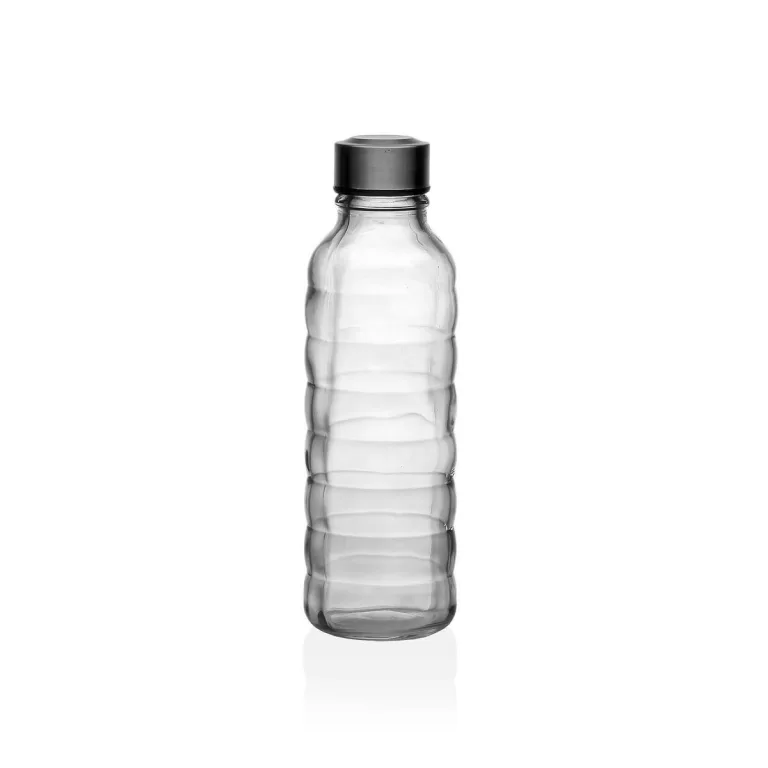 Fles Versa 500 ml Transparant Glas Aluminium 7 x 22