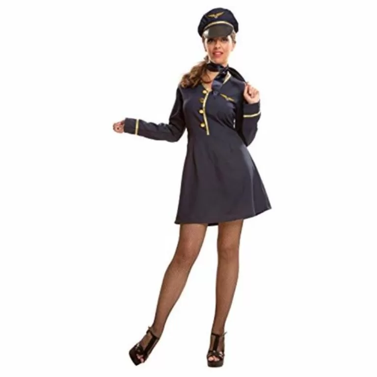 Kostuums voor Volwassenen Boord Stewardess 3 Onderdelen