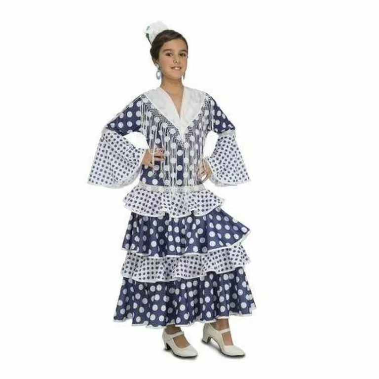 Kostuums voor Volwassenen My Other Me Solea Flamenco danser Blauw
