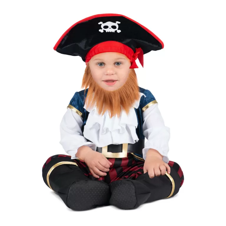 Kostuums voor Baby's My Other Me Piraat Caribisch Wit Rood