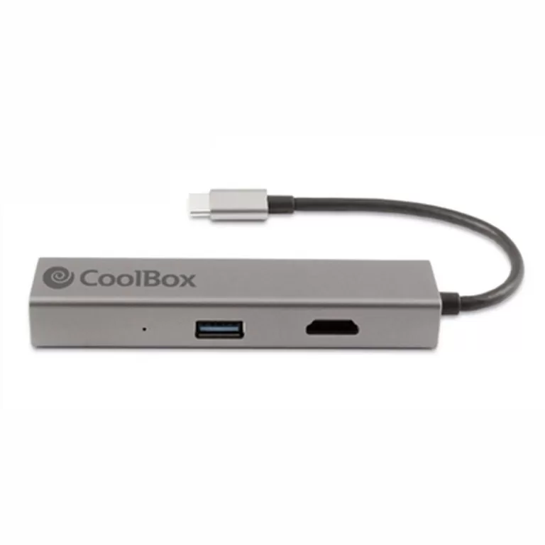 Hub USB CoolBox Hub miniDOCK4 USB-C Grijs