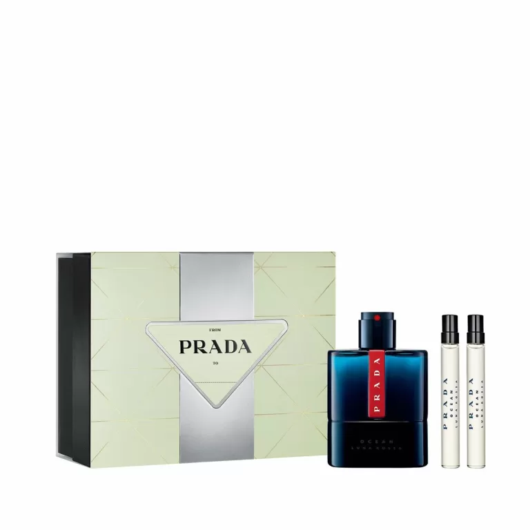 Parfumset voor Heren EDT Prada Luna Rossa Ocean 3 Onderdelen