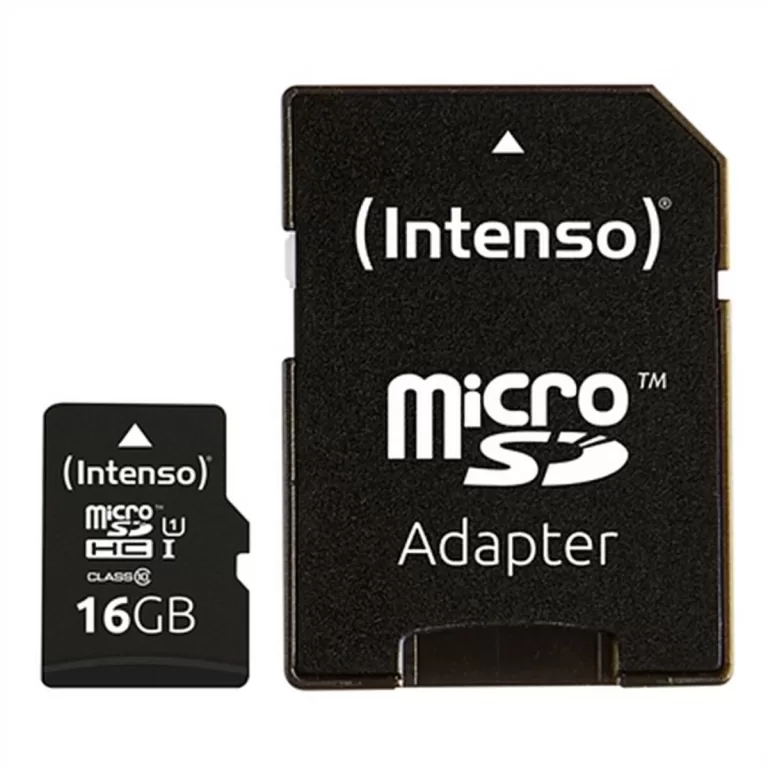Micro SD geheugenkaart met adapter INTENSO 34234 UHS-I Premium Zwart
