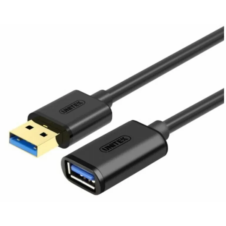 Verlengkabel USB Unitek Y-C456GBK Zwart 50 cm