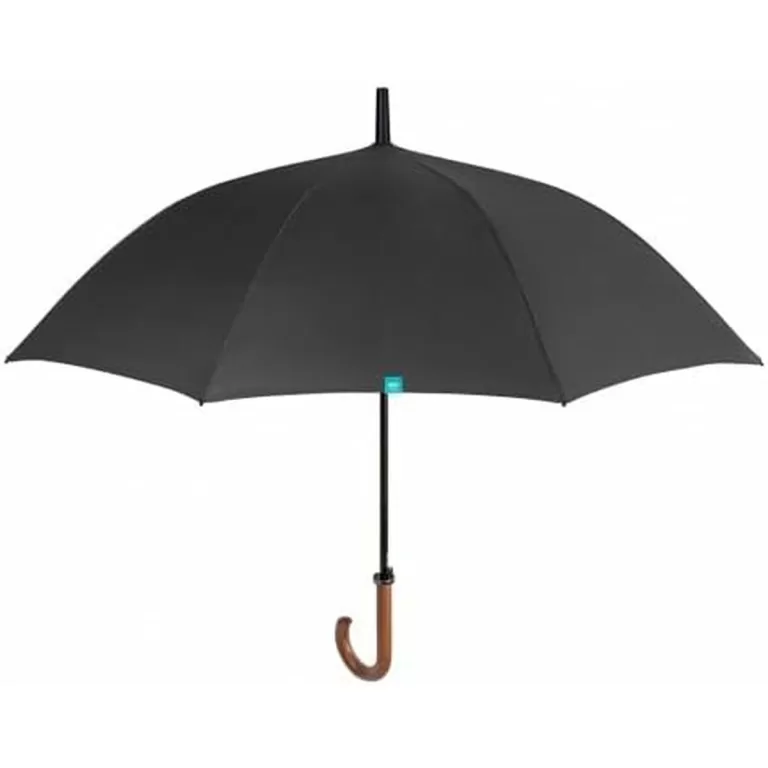 Paraplu Perletti GOLF 69/8 Hout Zwart Microvezel Ø 120 cm