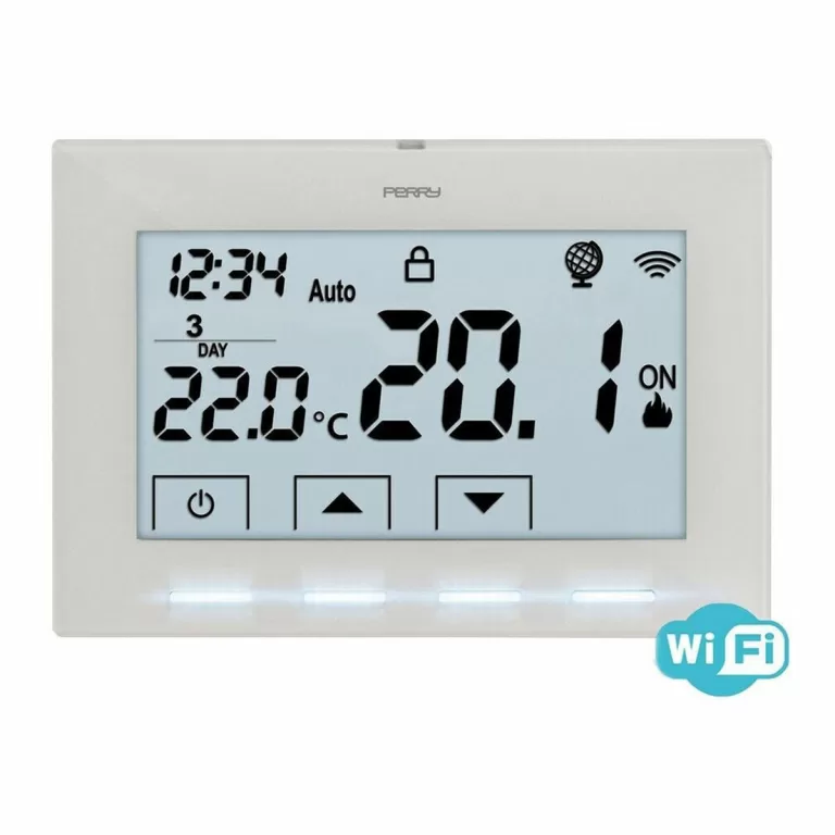 Thermostaat timer voor airconditioner Perry 1tx cr029 Wi-Fi Wit