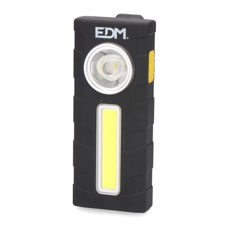 Zaklamp LED EDM Heupfles Zwart 320 Lm