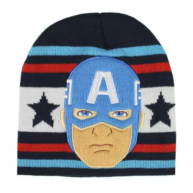 Kindermuts Captain America The Avengers Marineblauw (Één maat)