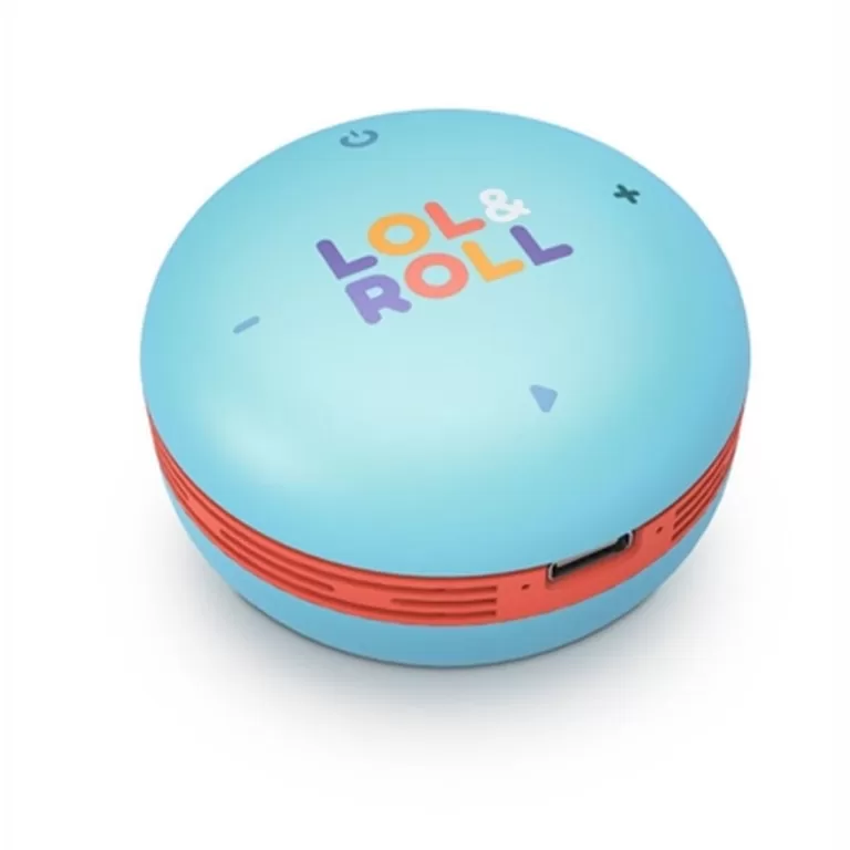 Dankzij de draagbare Bluetooth®-luidsprekers Energy Sistem Lol&Roll Pop Kids Blauw 5 W 500 mAh