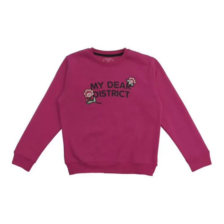 Sweatshirt zonder Capuchon voor Meisjes Softee Lunar  Roze Fuchsia