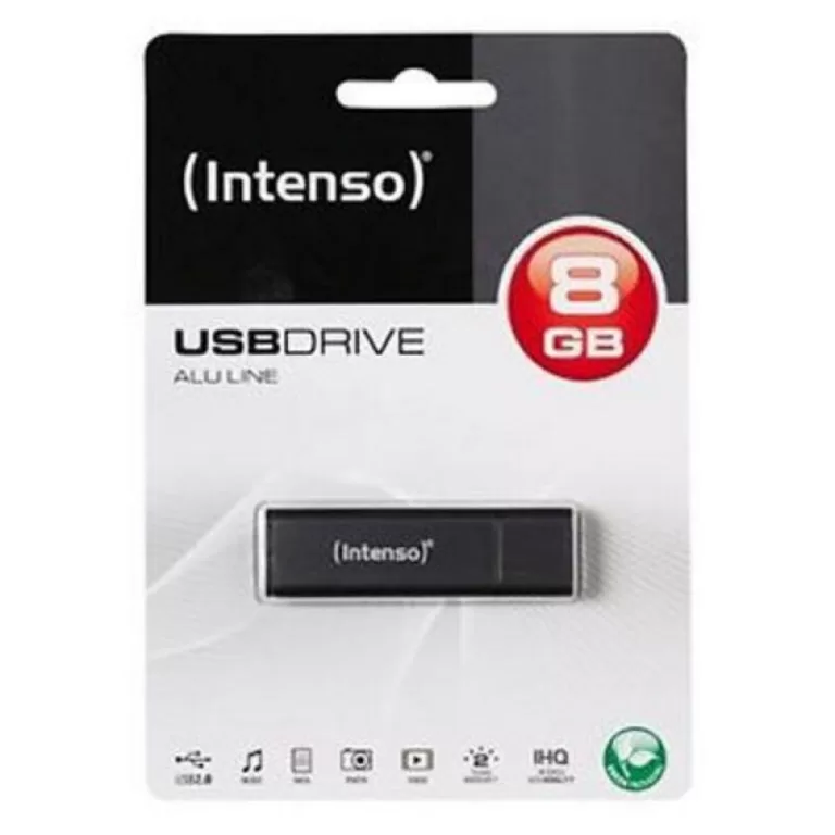USB stick INTENSO ALU LINE 8 GB Antraciet 8 GB USB stick