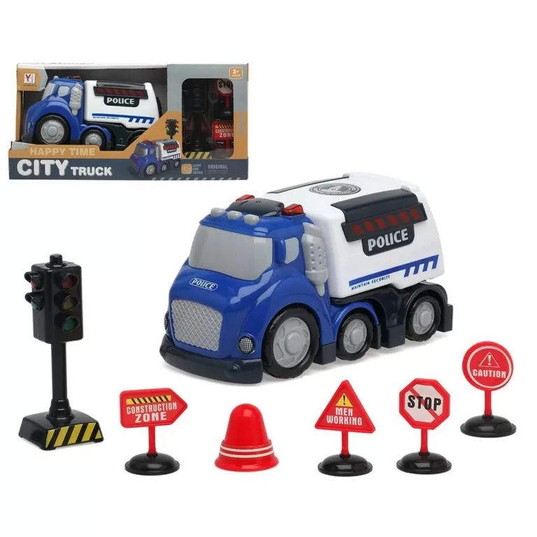 Vrachtwagen Happy Time City Police Truck