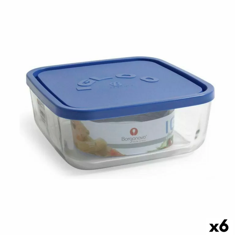 Lunchbox Borgonovo   Vierkant Blauw 3