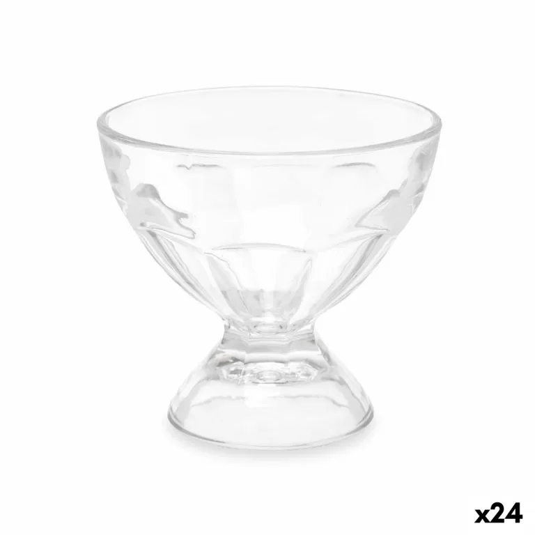 Glas voor ijs en milkshakes 280 ml Transparant Glas (24 Stuks)