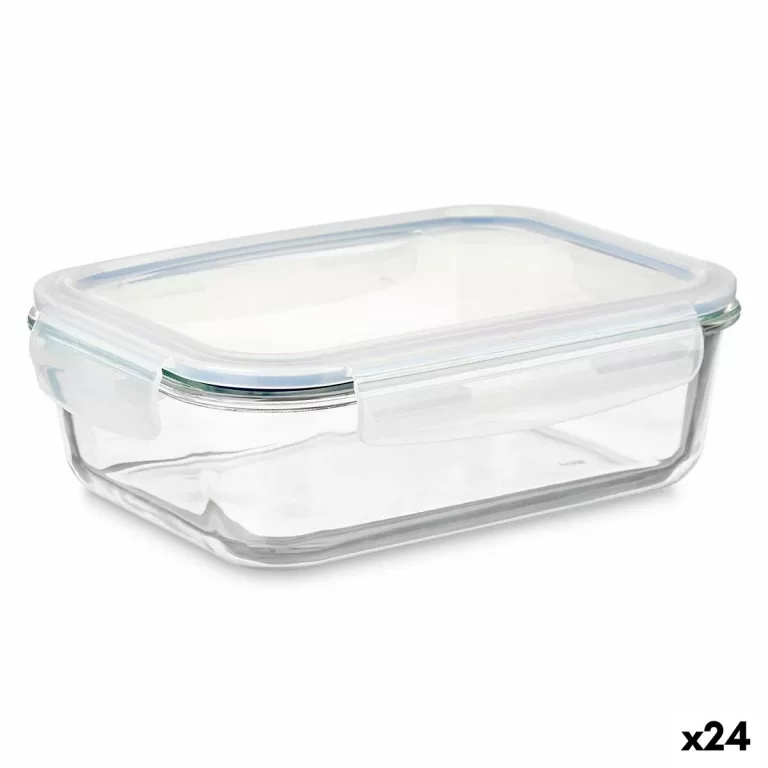 Lunchbox Transparant Siliconen Borosilicaatglas 640 ml 18