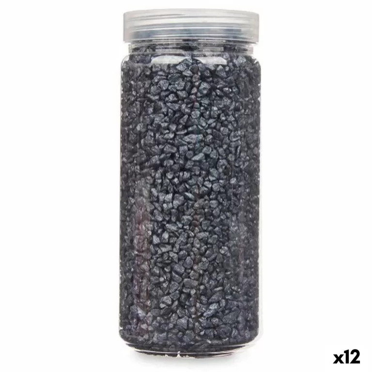 Decoratieve stenen Zwart 2 - 5 mm 700 g (12 Stuks)