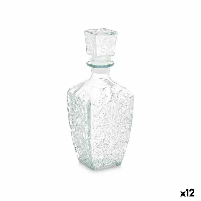 Glazen fles Drank Sterren Transparant 900 ml (12 Stuks)