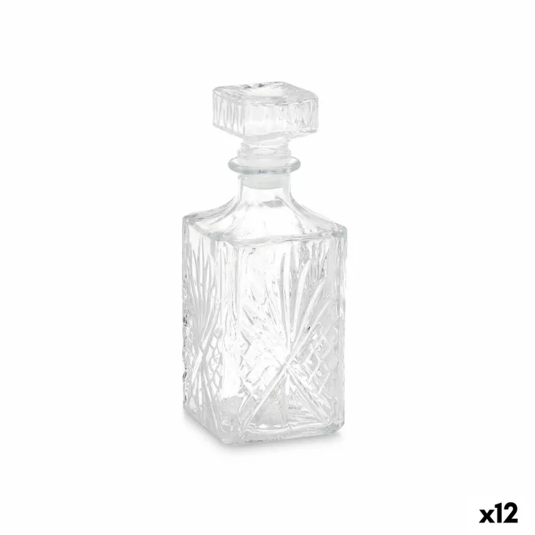 Glazen fles Drank Ruiten Transparant 900 ml (12 Stuks)