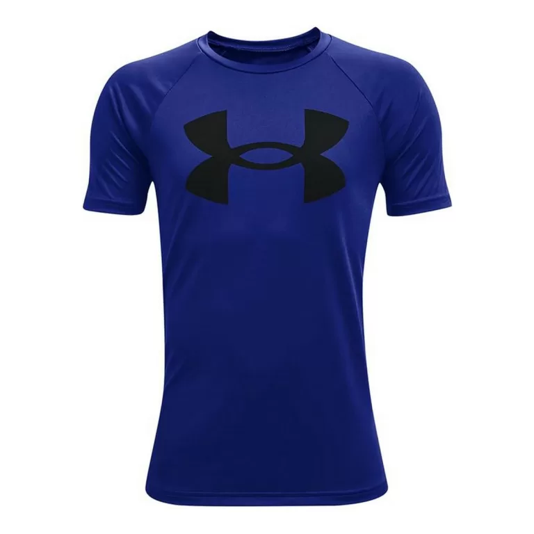 T-Shirt met Korte Mouwen Under Armour Tech Big Logo Blauw