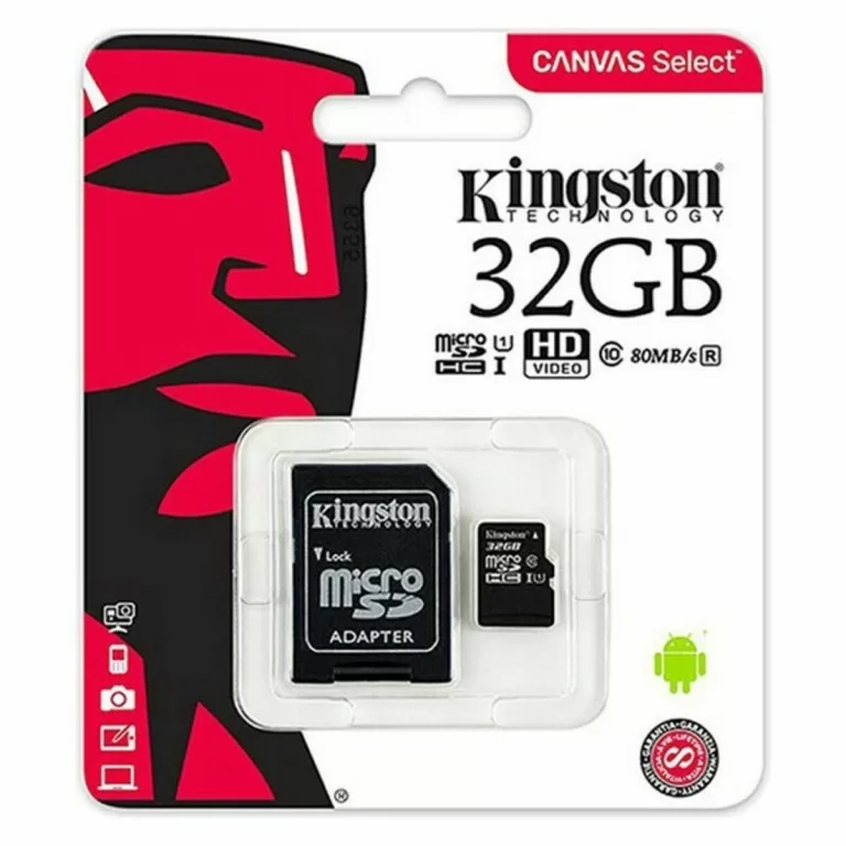 Micro SD geheugenkaart met adapter Kingston exFAT