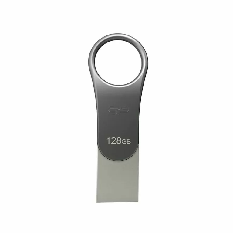 USB stick Silicon Power Mobile C80 Grijs Titanium 128 GB