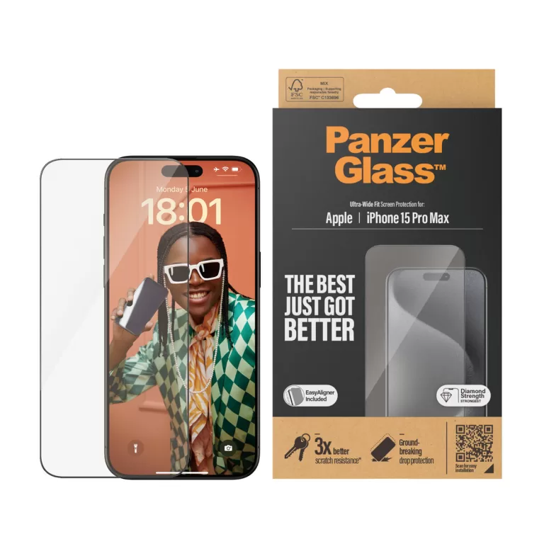 Schermbeschermer voor mobiel Panzer Glass 2812 Apple