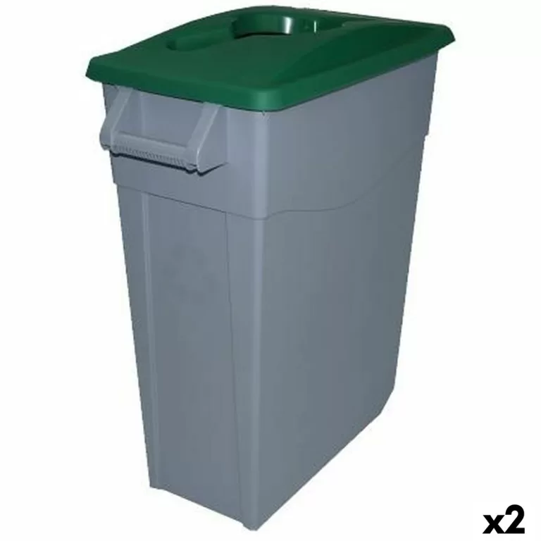 Recycling prullenbak Denox 65 L Groen (2 Stuks)