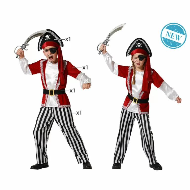 Kostuums voor Kinderen Multicolour Piraten Piraat