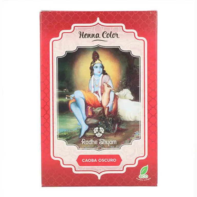Semi-permanente kleurstof Henna Radhe Shyam 2603104900 Mahonie (100 g)