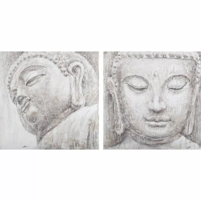 Schilderij DKD Home Decor Boeddha Orientaals 80 x 3