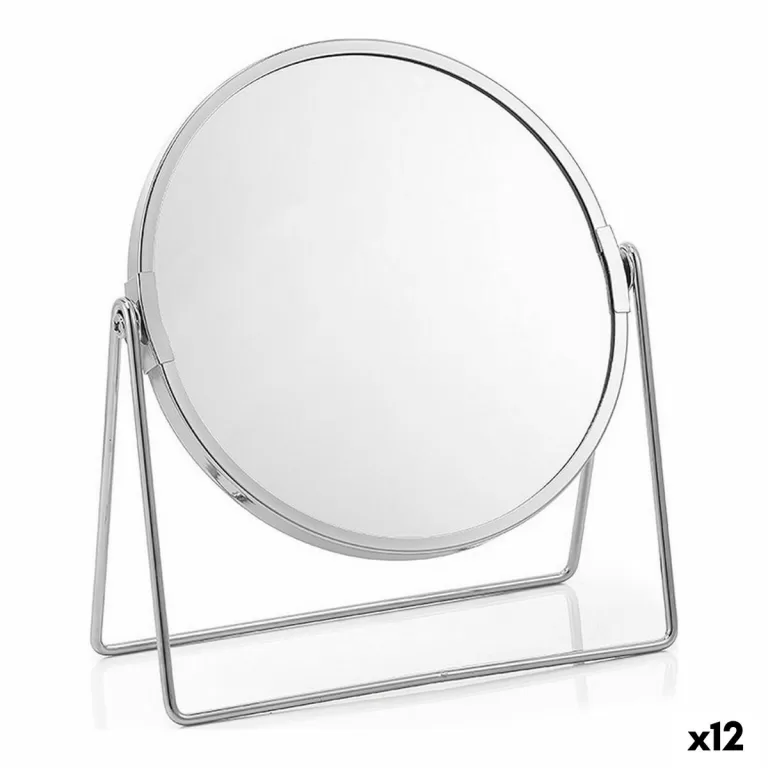 Vergrotende Spiegel Confortime Zilverkleurig 17 cm (12 Stuks)