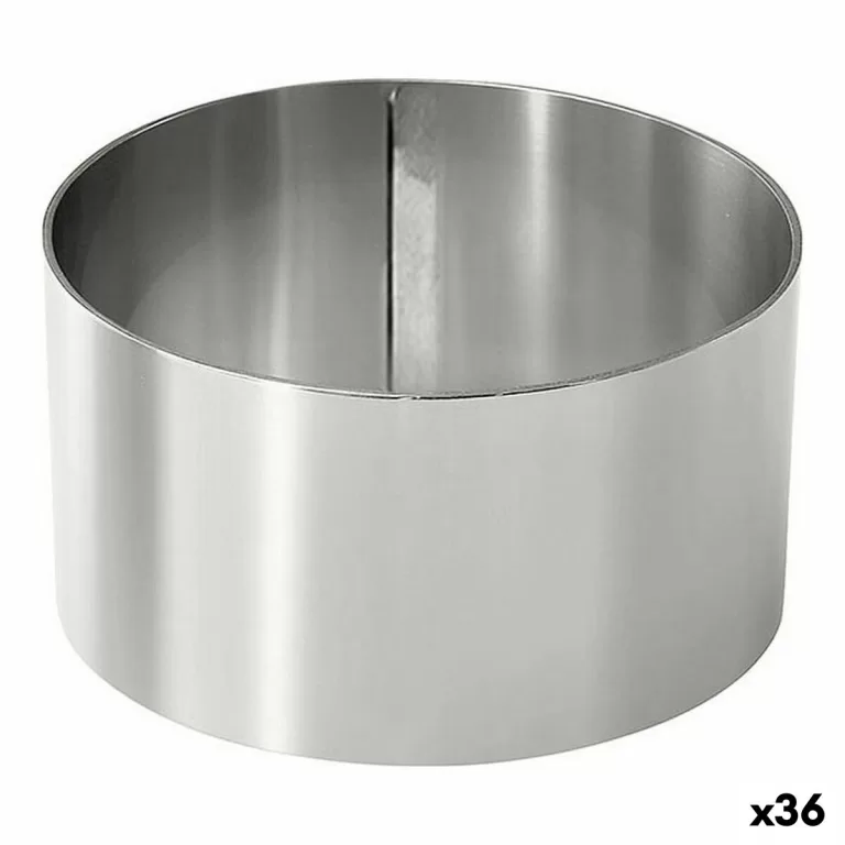 Platingmal Roestvrij staal Zilverkleurig 8 cm 0