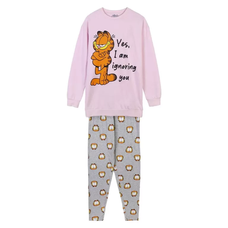 Pyjama Garfield Licht Roze