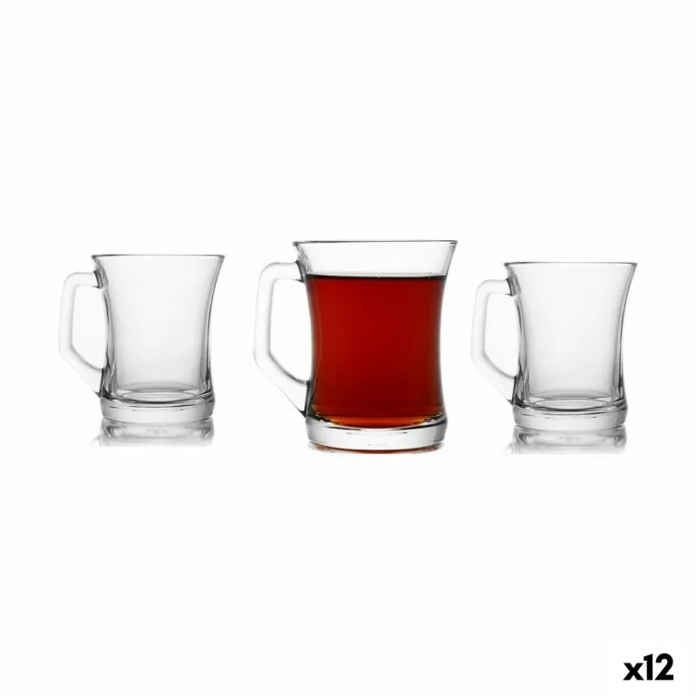 Set van koffiekopjes LAV Zen+ 225 ml 3 Onderdelen (12 Stuks)