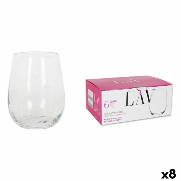 Glazenset LAV 77821 6 Onderdelen (8 Stuks) (360 ml)