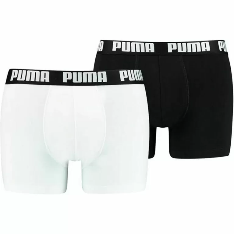 Heren Boxer Shorts Puma Basic Zwart Wit