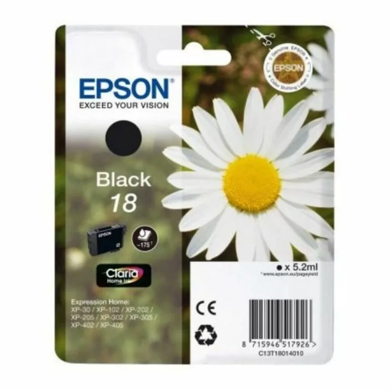 Originele inkt cartridge Epson Cartucho Epson 18 negro Zwart