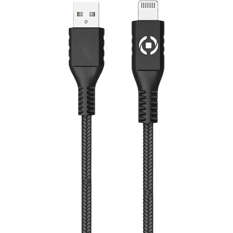 Kabel USB naar Lightning Celly PL2MUSBLIGHT 2 m Zwart