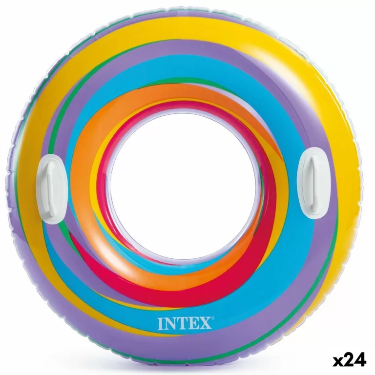 Opblaasbare Drijvende Donut Intex Ø 91 cm 91 x 22 x 91 cm (24 Stuks)