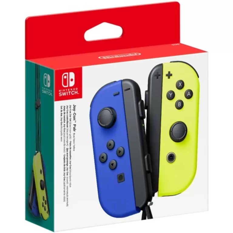 Draadloze gamepad Nintendo Joy-Con Blauw Geel