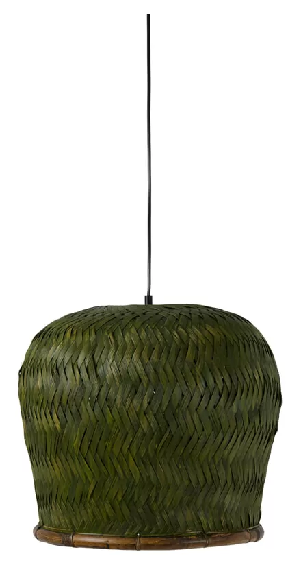 Light & Living Hanglamp Patuk Bamboe - Groen | Flickmyhouse