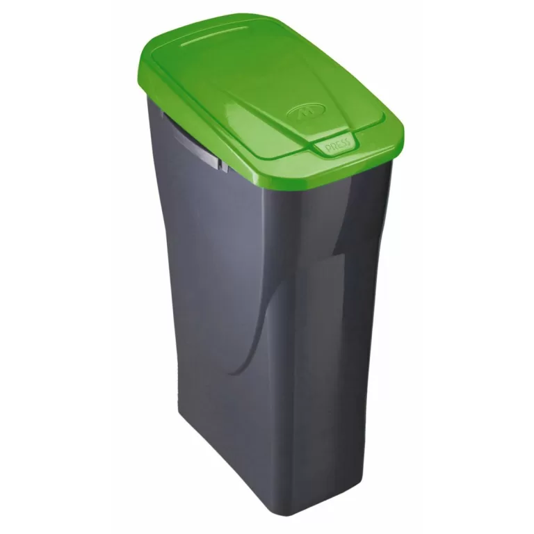 Recycling prullenbak Mondex Ecobin Groen Met deksel 25 L