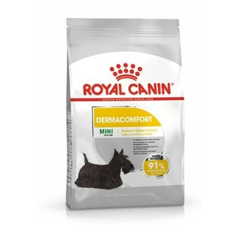 Voer Royal Canin Mini Dermacomfort Volwassen Kalfsvlees Plantaardig 3 Kg