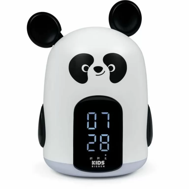 Radioklok Bigben Wit/Zwart Pandabeer