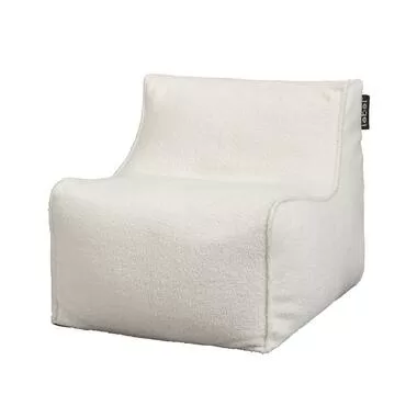 Lebel loungestoel Teddy - off-white - 80x60x65 cm - Leen Bakker